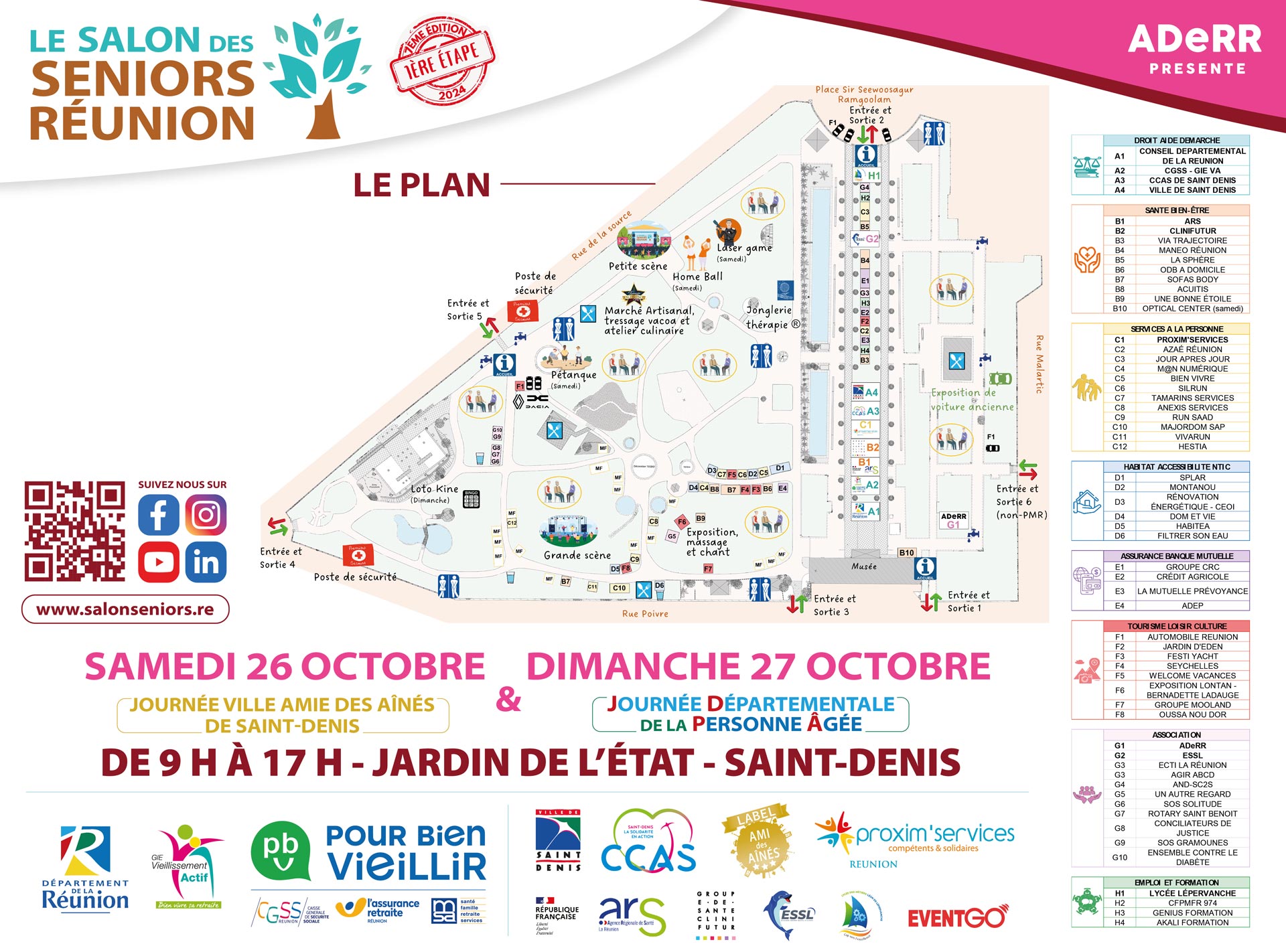 PLAN SALON DES SENIORS REUNION 2024